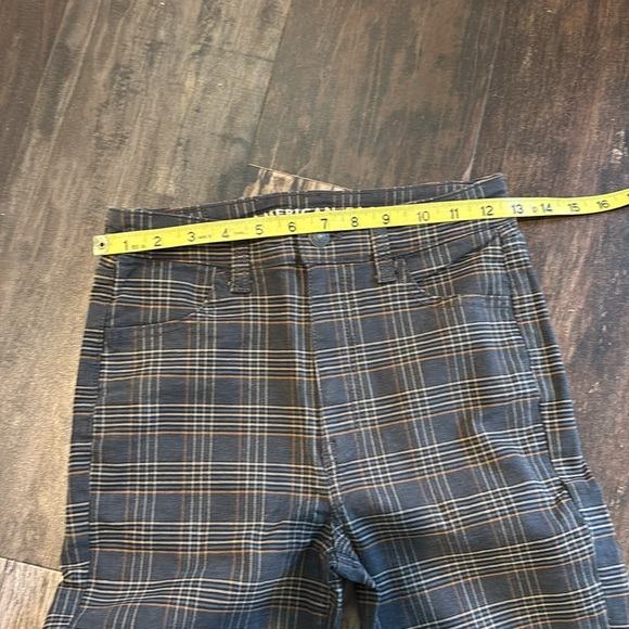 AE grey plaid skinny jeans - Picture 6 of 9